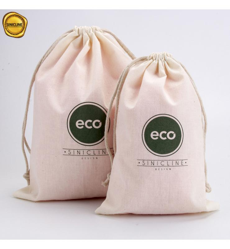 Organic Cotton Drawstring Bags