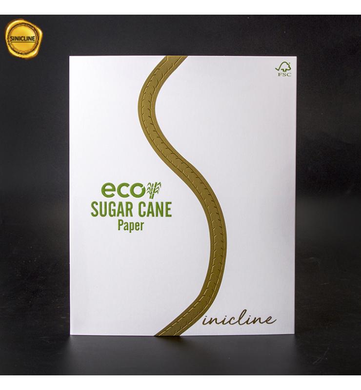 Eco Sugar Cane Paper Envelope Boxes with Tear Open