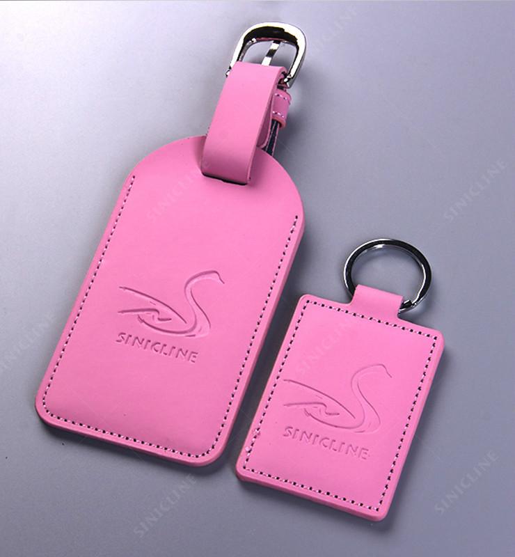 CUSTOMERIZED BAGGAGE TAG WITH LEATHER