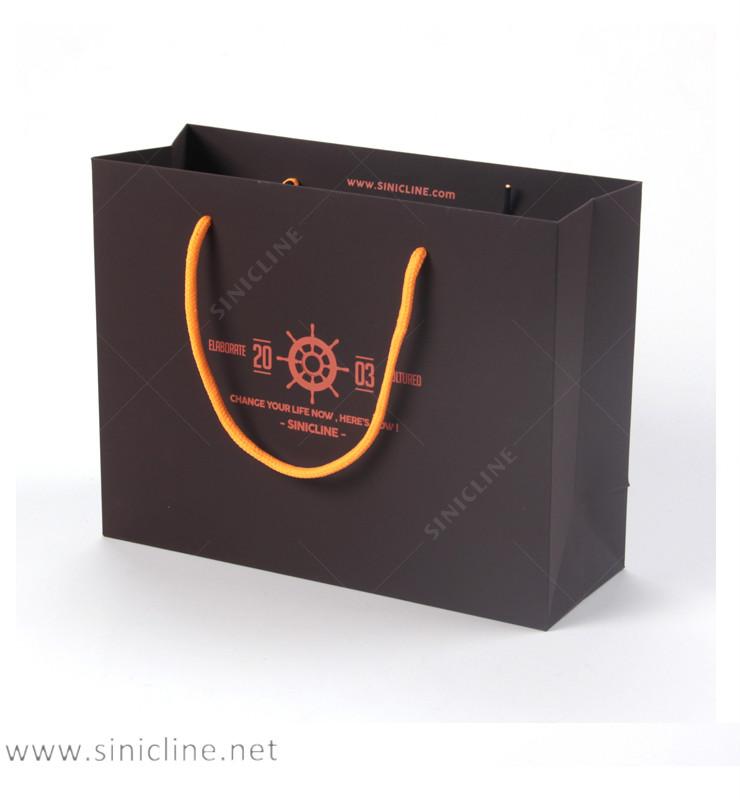 FOOTWEAR FOLDABLE CUSTOM PAPER SHOPPING BAG WITH H